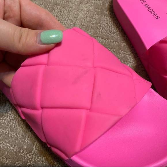 {Steve Madden} Soulful Slide Sandals- Pink- Size 5 - Picture 16 of 16